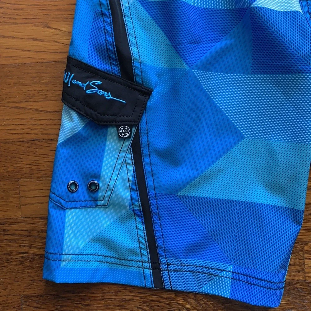 Kid’s Maui & Sons Blue Board Shorts Size 16